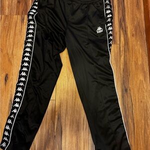 Kappa Kids Black Track Pants